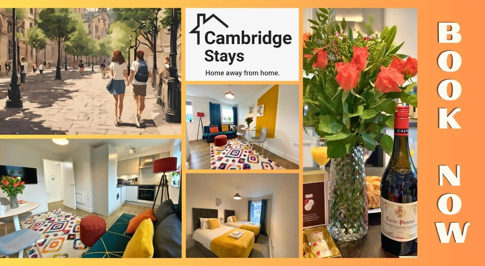 Cambridge Stays Central Apart Hotel 1Br Flats-Easy Walk To City Centre-Parking Apartment Cambridge (Cambridgeshire)
